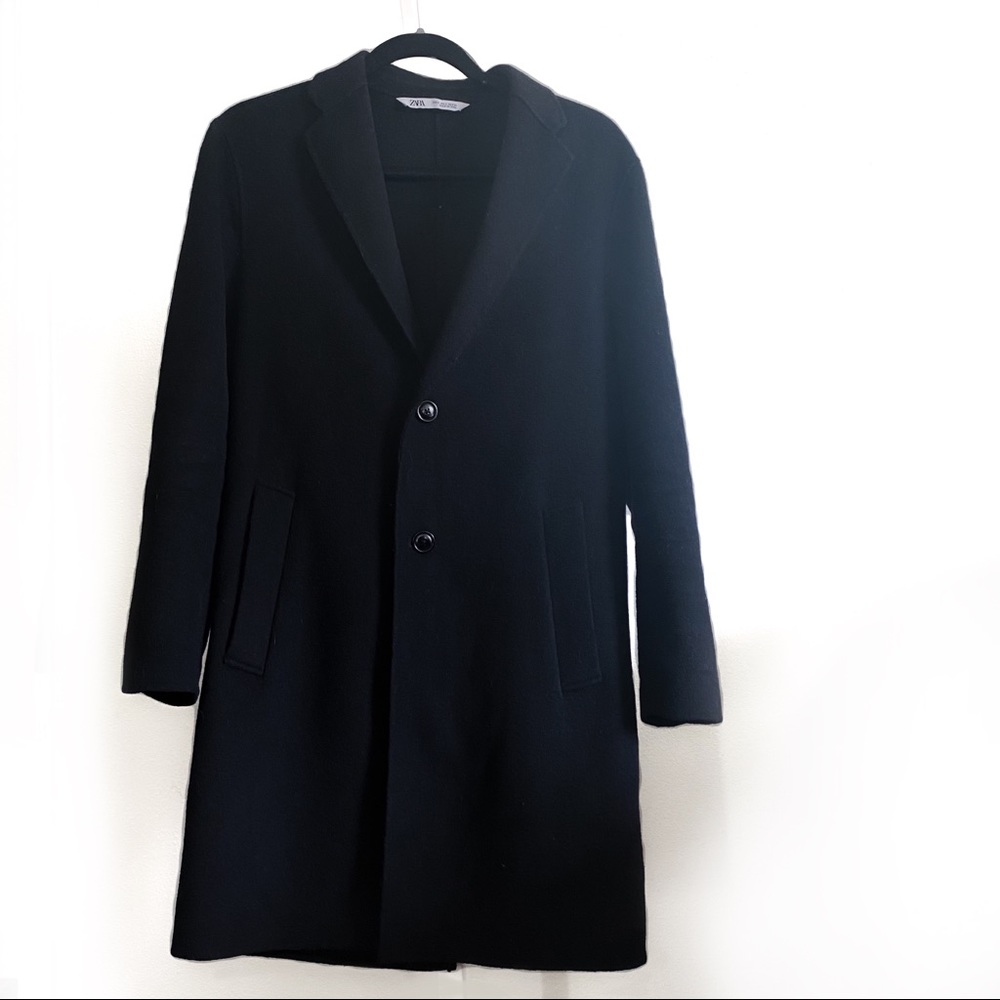 Zara stretch knit cloth coat Men’s SIZE small